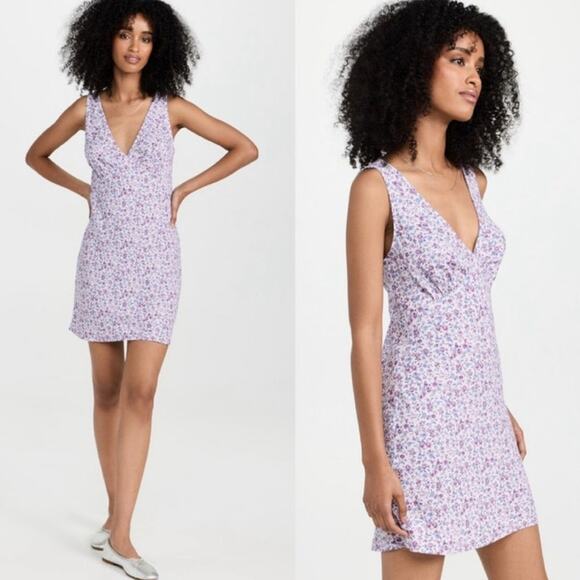 Reformation Calix Mini Dress in Muse Floral Size Small - Picture 1 of 6